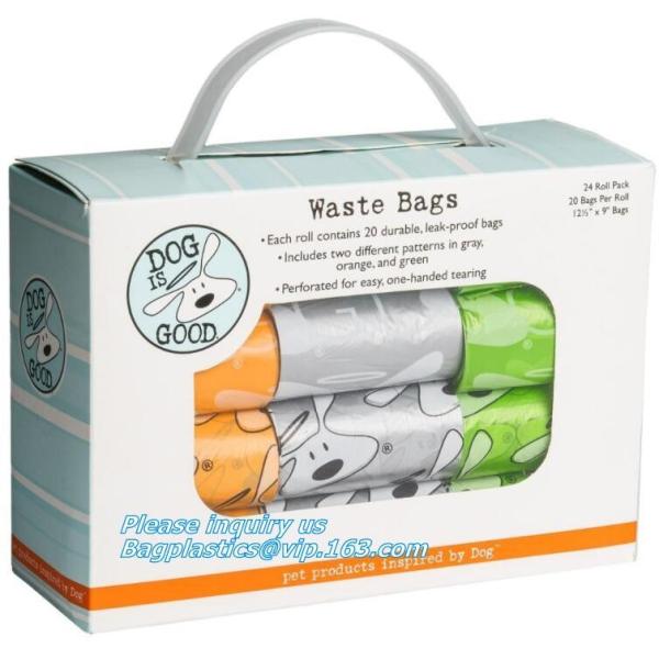 Quality Customized Compostable Green Dog Poop Bag, biodegradable and compostable zero waste certified dog poop bag on roll for sale