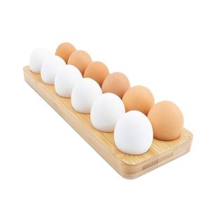 Wholesale Bamboo Egg Tray For Countertop Or Refrigerator Rectangular Shape Ideal For Milk Shake from china suppliers