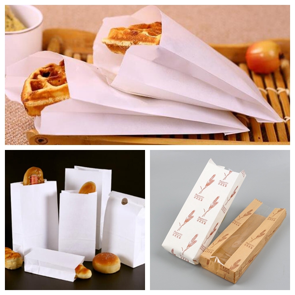 Glazed kraft paper Bread White Kraft Paper 40gsm Single Side Machine Glazed Kraft Paper