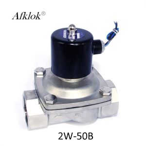 China Stainless Steel 304 2 inch Normally Closed Solenoid Valve for Water AC 24V on sale