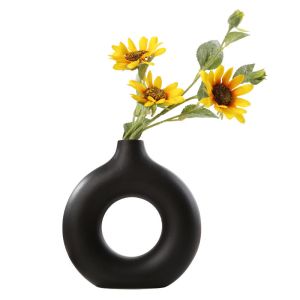 Nordic Multicolor Round Flower Donut Vase For Home Decor