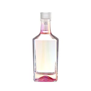Wholesale 500 ml 16 oz Clear Glass Whisky Gin Tequila Bottle With Cork for Beverages Packaging from china suppliers