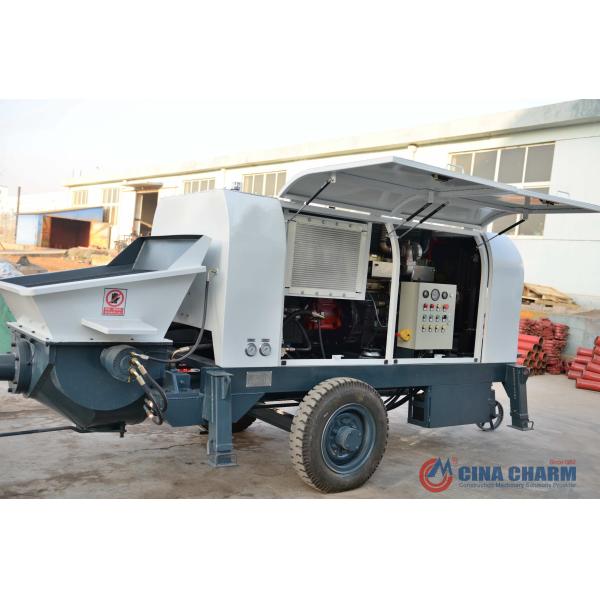 90m3/H Concrete Pump Trailer , Cement Pumping Machine Simple Operation