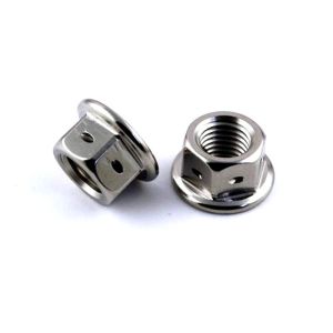 GR5 M8 Titanium Nut Nylon With Flange Head