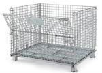 Metal Stackable Welded Wire Containers Collapsible Wire Mesh Containers