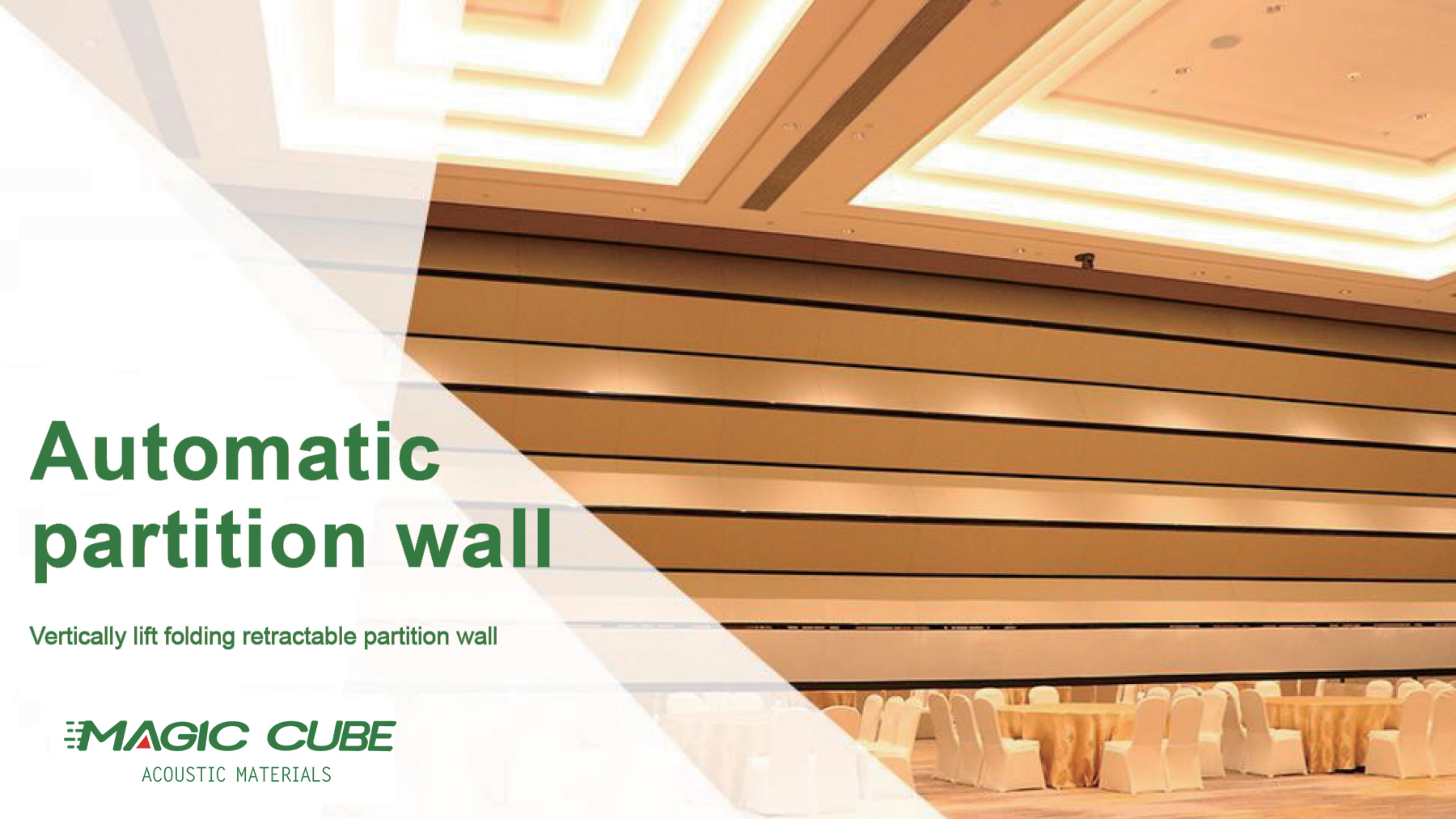 Adjustable Speed Sound Insulation Movable Partition Wall with High Flexibility for Office Renovations
