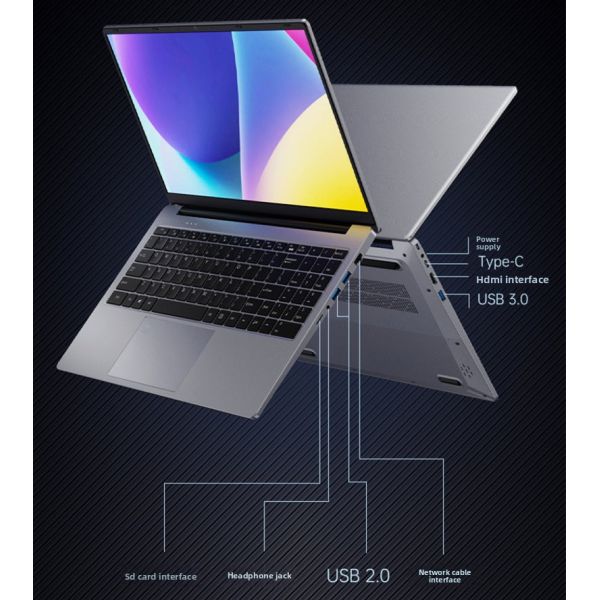 Aether 16inch IPS Thin and Light Laptop Intel Processor High Performance Win11 Win10 SSD US Compatible for Home Student Use