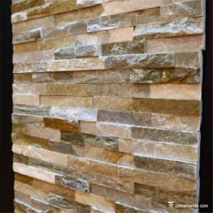 Natural Cultured Slate Ledger Stone For Wall Cladding Panels Z Shape