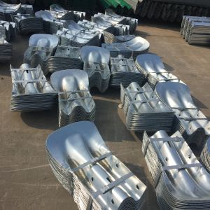 Q235 Q345 Galvanized Steel Highway Guardrail Fishtail End for Customized