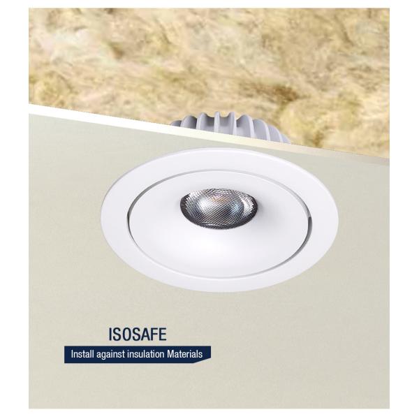 Dimmable 220V-240V Tiltable LED Downlights 11W IP54 Aluminum Ultra Slim