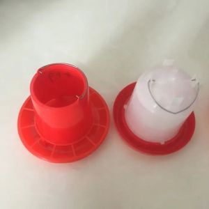 White PP Poultry Feeder And Drinker Automatic Chicken Drinkers And Feeders