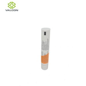 PP Empty Cosmetic Tubes , Glossy White Tube Packaging ISO Certification