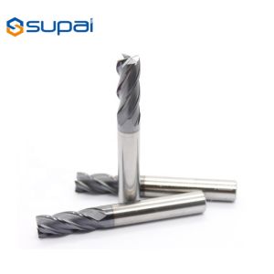 Corner Radius Milling Cutters 4flutes For Acrylic Carpenters Cutting CNC High