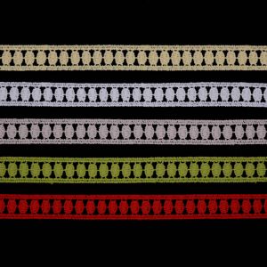 High Tenacity Sysmetric Cushions 2cm Embroidery Lace Trim