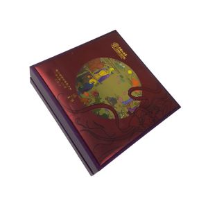 Cardboard Material Custom Size Lid & Bottom Structure Box Set with the Plastic