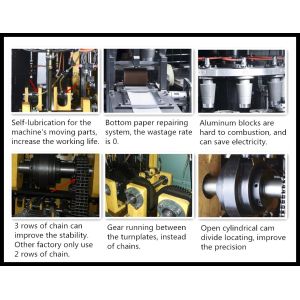 PLC Control High Speed Paper Cup Machine With Automatic Counting System