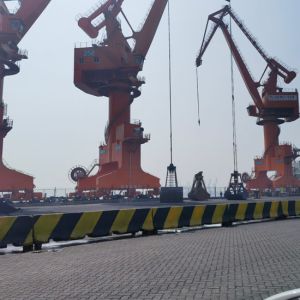 Wholesale 100T Four Link Portal Harbour Crane Harbor Freight Crane Orange from china suppliers