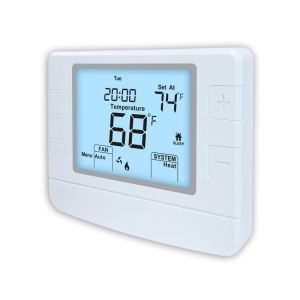 Riseem Non-programmable 24V 1 Heat 1 Cool Thermostat Temperature Controller for