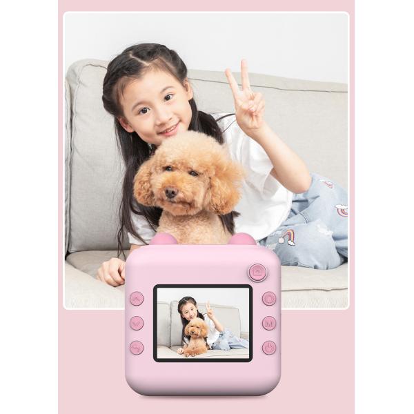 Instant Printing Mini Inkless Printer For Boys Girls 2inch Screen Personalized