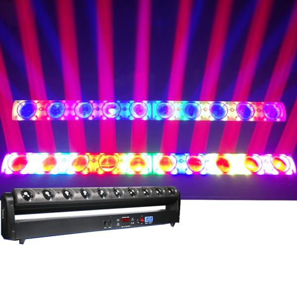 10pcs 40W 4in1 LED Moving Head Light Stage Bar Nightclub Live Studio Scanning 400W RGBW Light