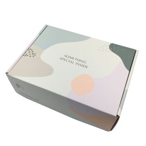 Shipping Corrugated Cardboard Gift Boxes Folding 4C Printed 300gsm C1S