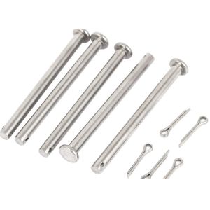 ASTM ASME ANSI Stainless Steel Clevis Pins 18-8 B8M B8 B7 With Head Pins Split