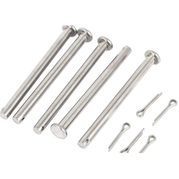 ASTM ASME ANSI Stainless Steel Clevis Pins 18-8 B8M B8 B7 With Head Pins Split
