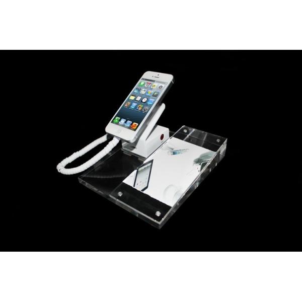 COMER cellular telephone Price label acrylic display stand with security alarm