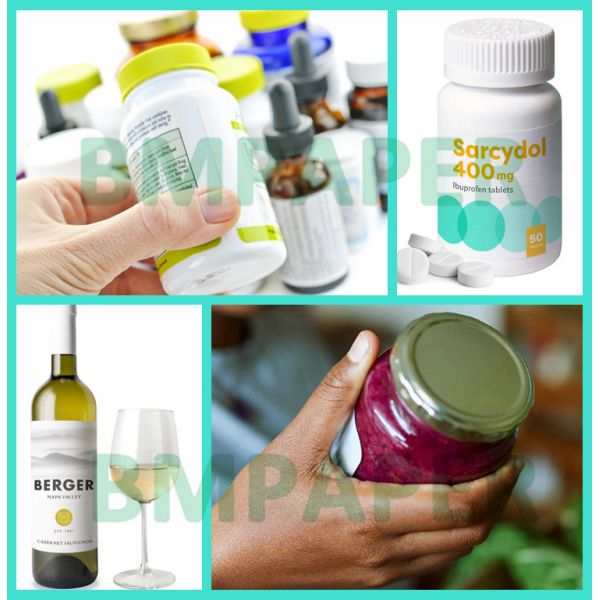 80gsm 90gsm C1S Coated One - Side Paper For Pharmaceutical Labels 70cm 110cm