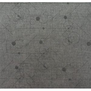 Plain Bright Transparent Round And Line Gray Cloth
