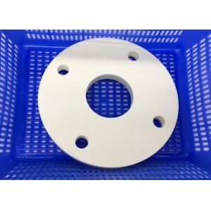 China Insulating Round Circular Ceramic Plate / Ceramic Disc  with Thread Hole on sale
