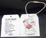 400gsm Custom Hang Tags With String With Beige Bullet String