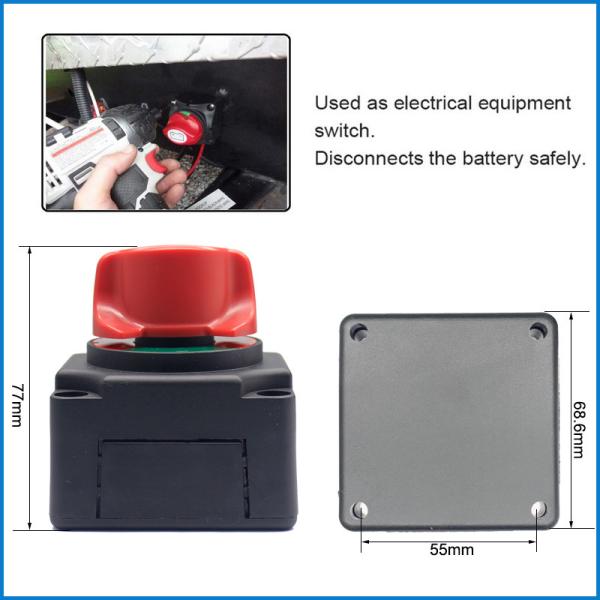 300A 360 Degree Rotary Caravan Yacht Marine Battery Isolator Switch Light Disconnect