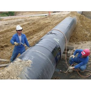 Black Color 3LPE Heat Shrink Wrap Around Sleeve For Pipe Joint Corrosion