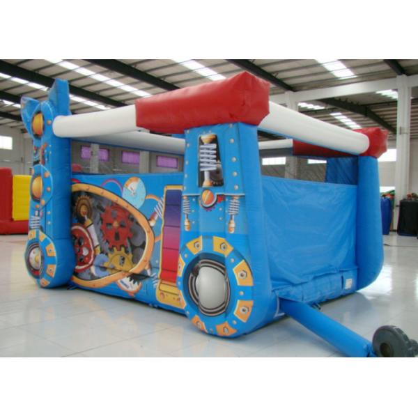 Robot Design Bounce House With Slide , Commercial Castle Bounce House 5.7 * 4.7