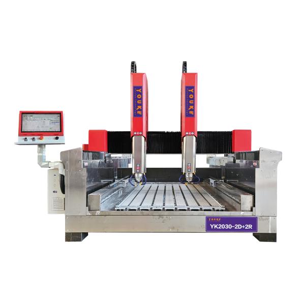 Quality CNC Stone Engraving and Cutting Machine for Flat Circular Workpieces 380V Dual Purpose for sale