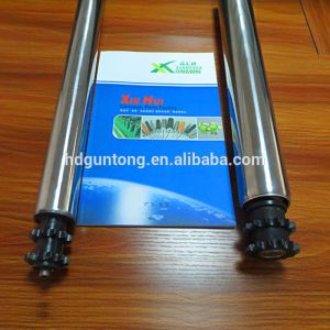 Material Handling Adjustable Roller Conveyor With Double Sprockets