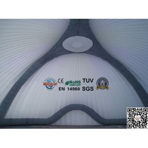 Giant Inflatable Tent 18m diameter , White Inflatable Dome Hire For Events