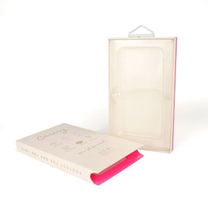 Mobile Phone Case Packaging Box with Hanger and Custom Size Accepted PVC