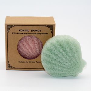 Biodegradable Konjac Facial Exfoliator Sponge For Face Cleaning