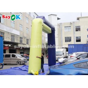 Custom Inflatable Arch 7.6*4.9mH PVC Tarpaulin Inflatable Entrance Arch For