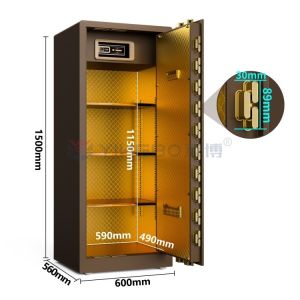 Wholesale Dual Alarm Large Solid Steel High End Home Safes 120kg For Security YB/RS-150 from china suppliers