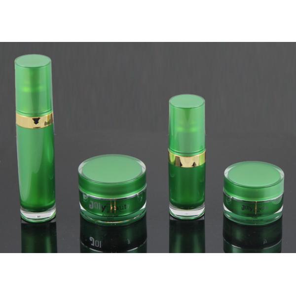 Pump Head Pressed Cosmetic Jars And Bottles / Empty Makeup Jars