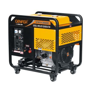 250A 7.5KW Welding Generator Set , OEM Welder Generator Air Cooled Engine Type