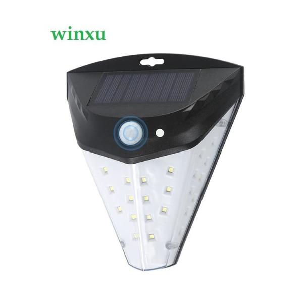Quality Large Wide Angle 42led Solar Powered LED Wall Light 2700K For Garden Courtyard for sale