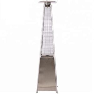 Outdoor silver 2270mm H wheel design swim pool gas real fire heaters with tilt