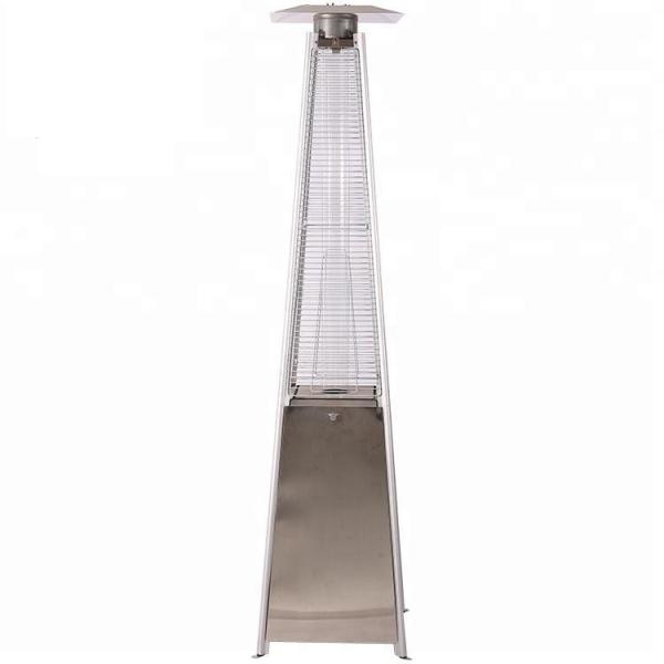 Outdoor silver 2270mm H wheel design swim pool gas real fire heaters with tilt