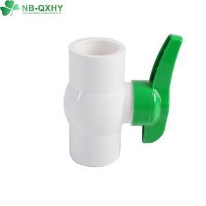 Materials White PVC Ball Valves with Blow-Down Function and Colourful Handle