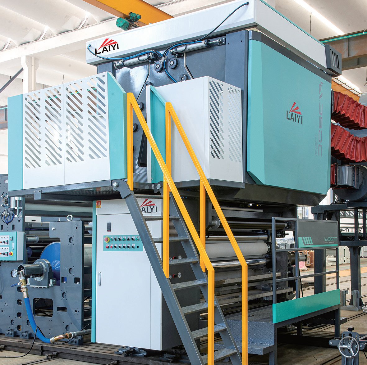 Extrusion laminating machine component view 6