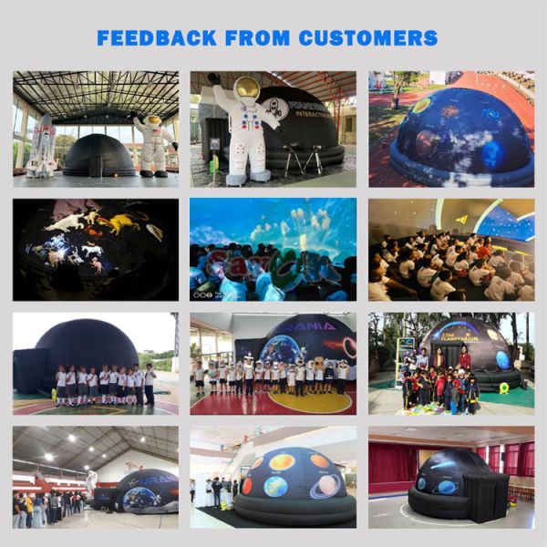 Sayok Free 3D Design 5m Blow up Planetarium Tent Portable Inflatable Projection Dome for Schools Kids